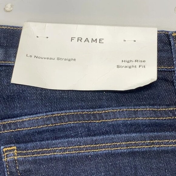 NEW FRAME Women's Le Nouveau Straight Jeans – Size 29 – Blue – High Rise – NWT - Picture 7 of 7